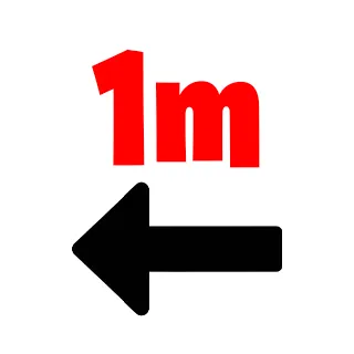 Vrácení se o 1m